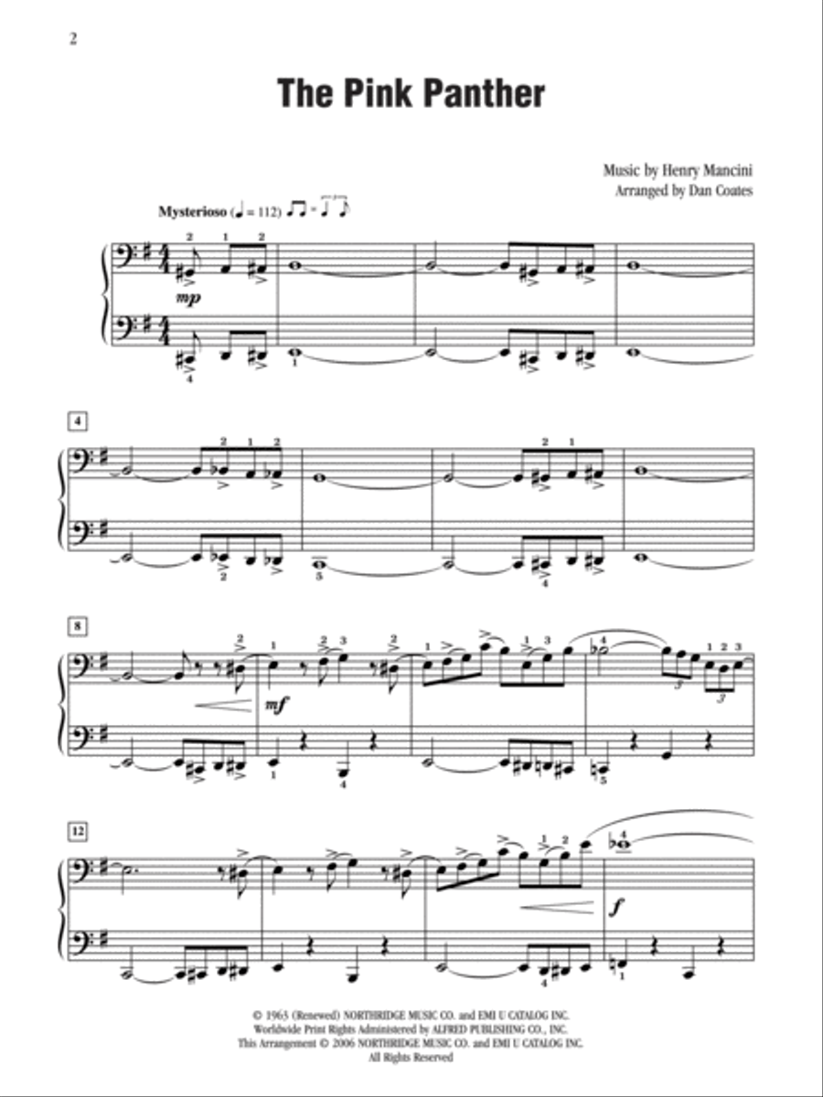 The Pink Panther The Pink Panther Small Ensemble scores gallery preview page 2