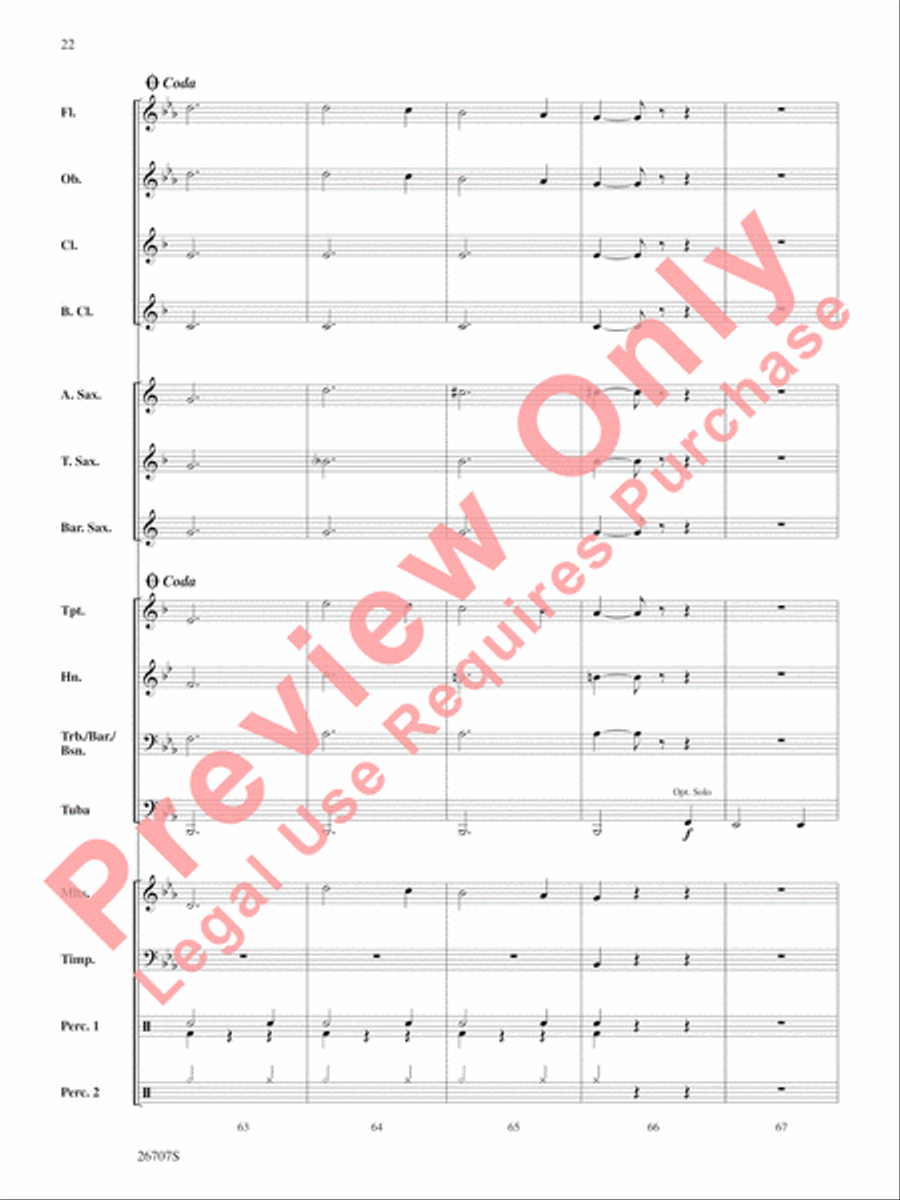 The Wizard of Oz, Themes from Concert Band scores gallery preview page 23