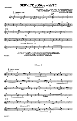 Service Songs - Set 2 (Marines/Air Force): 1st B-flat Trumpet