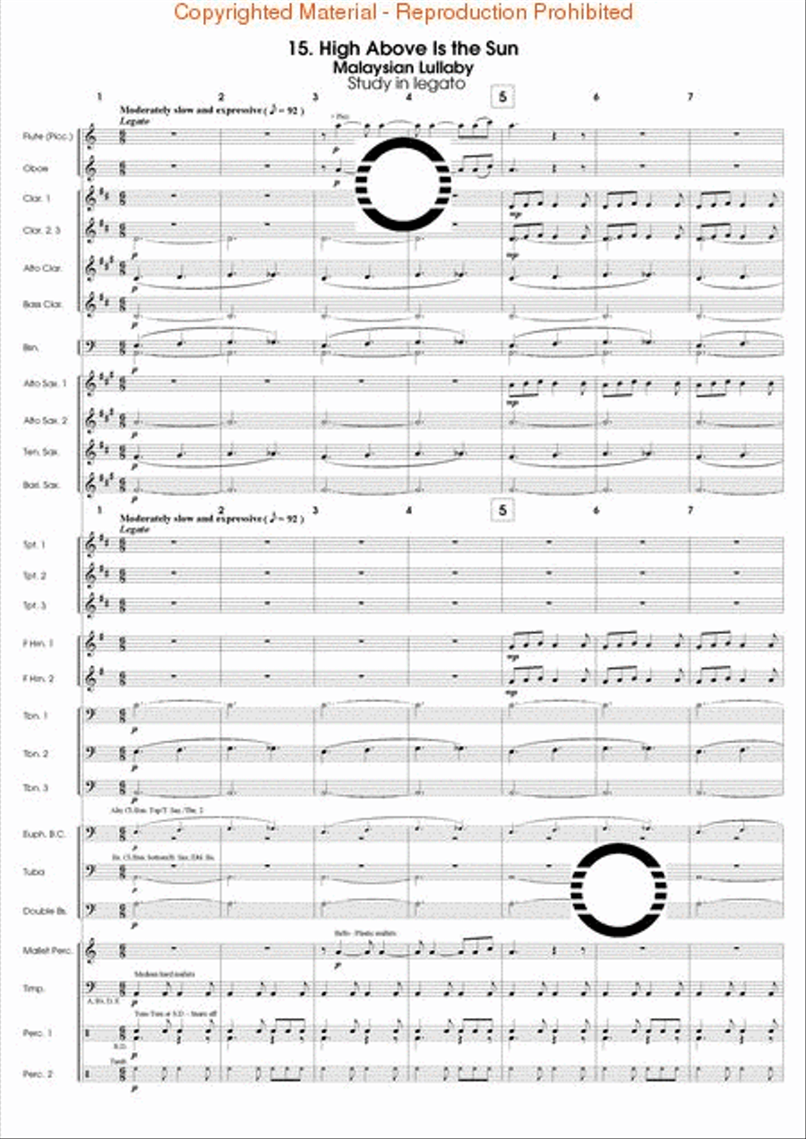 Articulation Studies Concert Band scores gallery preview page 45