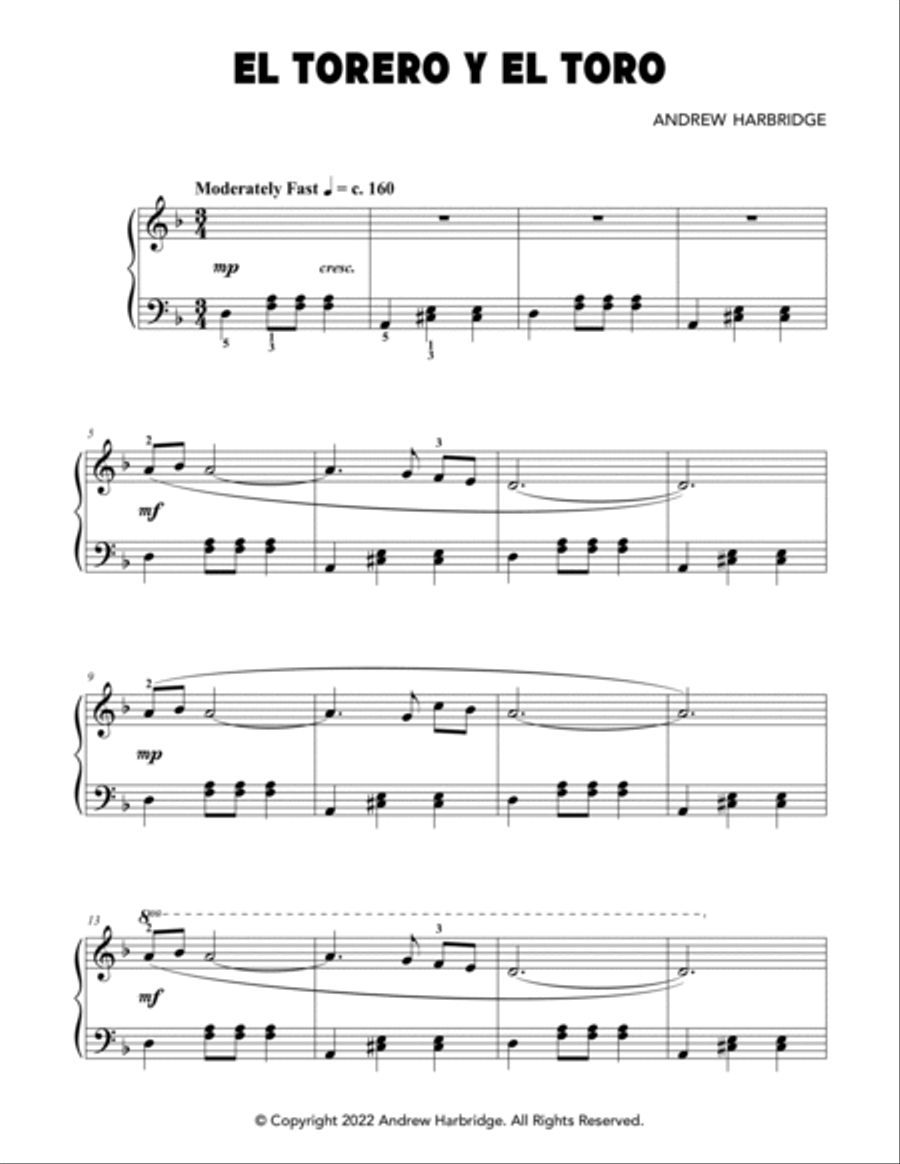 Andrew Harbridge Originals for Level Two Easy Piano scores gallery preview page 2