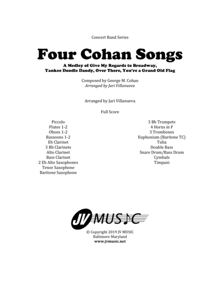 Four Cohan Songs for Concert Band image number null