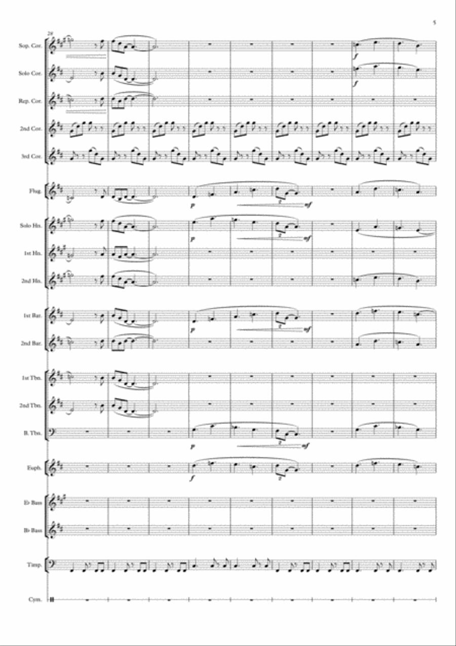 Fanfare 11 for Brass Band Brass Band scores gallery preview page 5