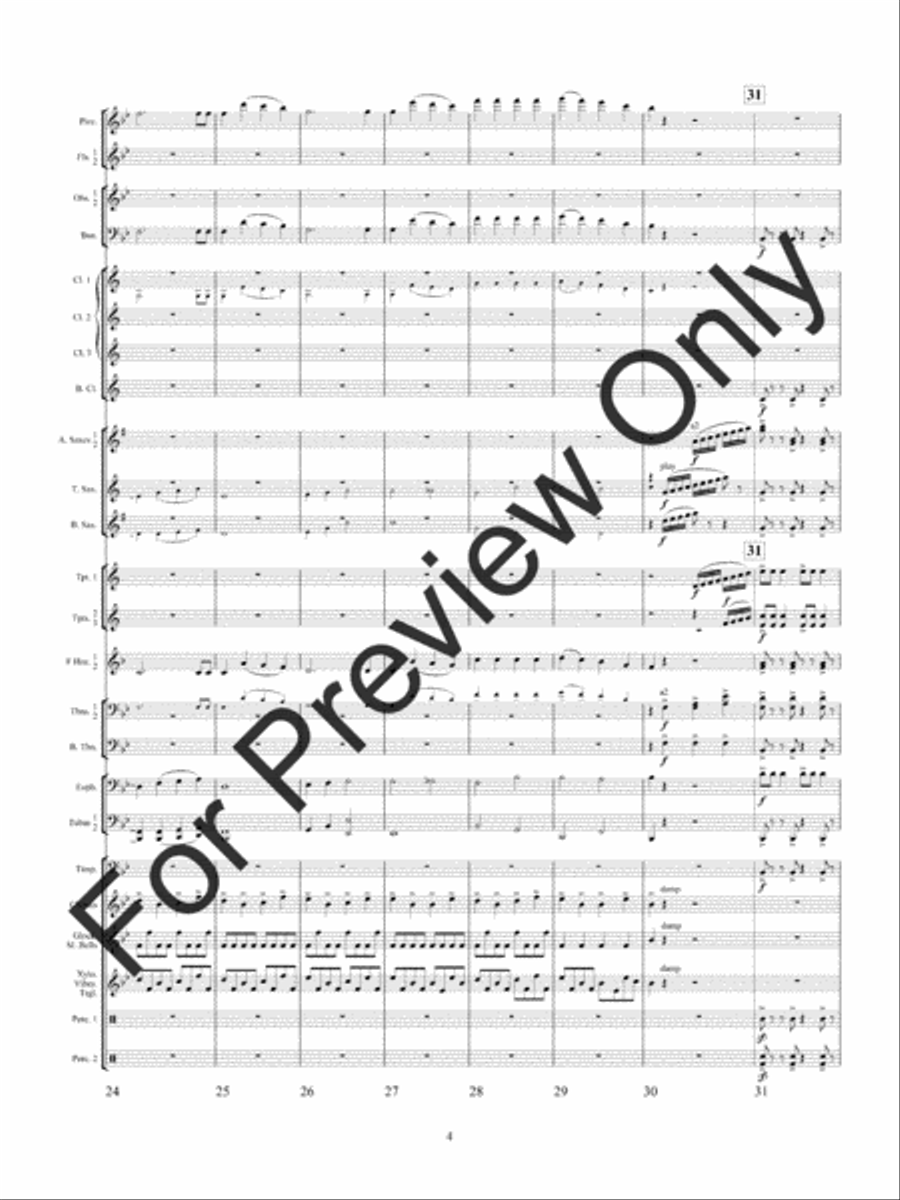 Winterfest (Score) Concert Band scores gallery preview page 7