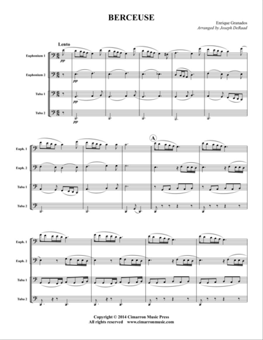 Berceuse EETT scores gallery preview page 1