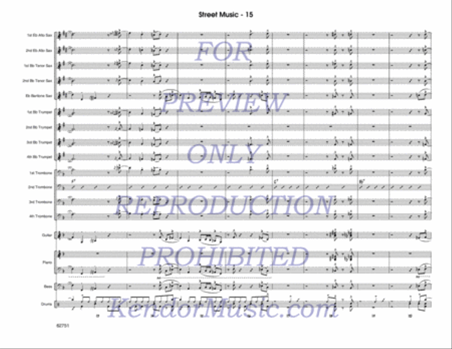 Street Music (Score) Street Music (Score) Jazz Ensemble scores gallery preview page 16