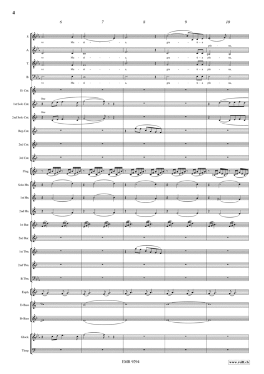 Ave Maria 4-Part scores gallery preview page 7