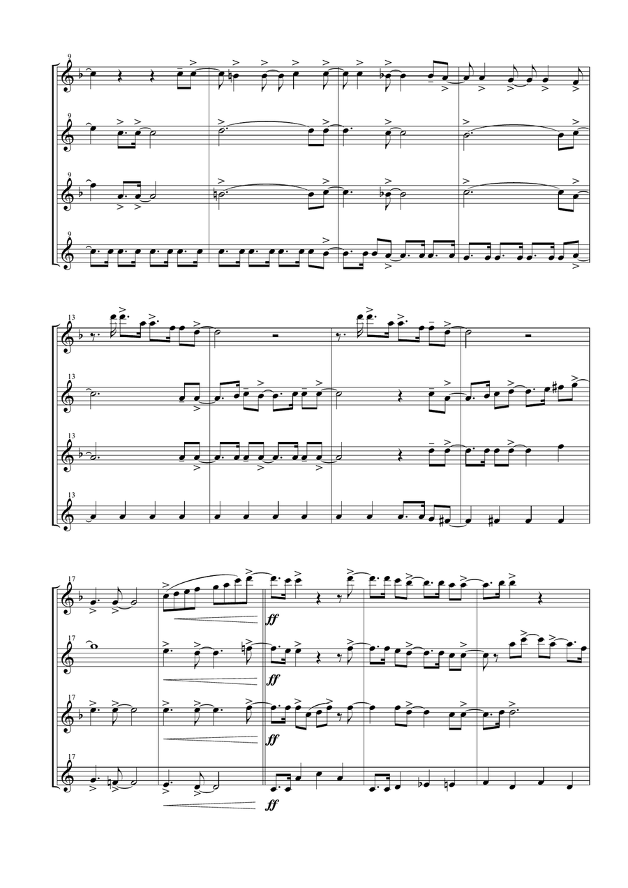 Waterloo Woodwind Quartet scores gallery preview page 4