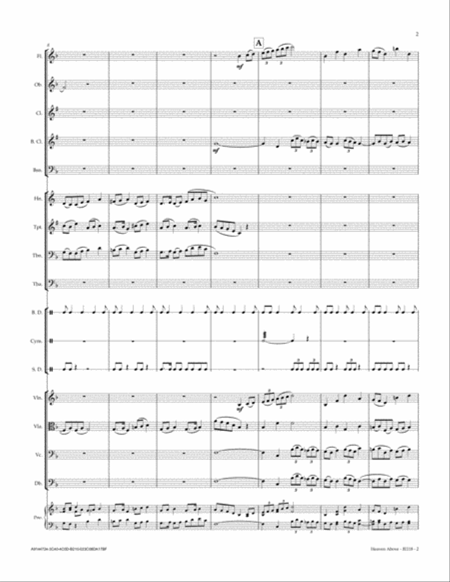 Heaven Above Full Orchestra scores gallery preview page 3