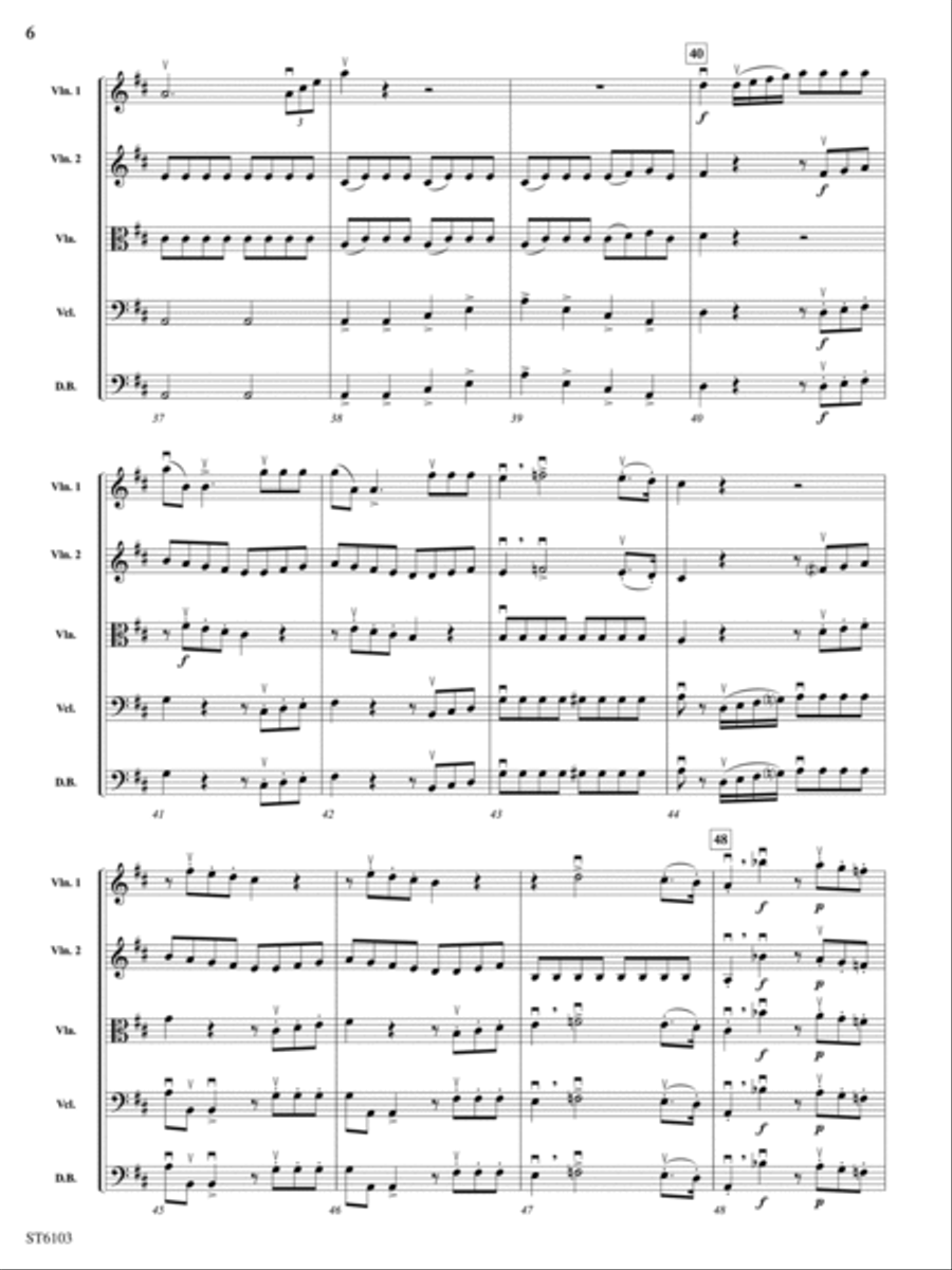 The Barber of Seville (Overture): Score String Orchestra scores gallery preview page 6
