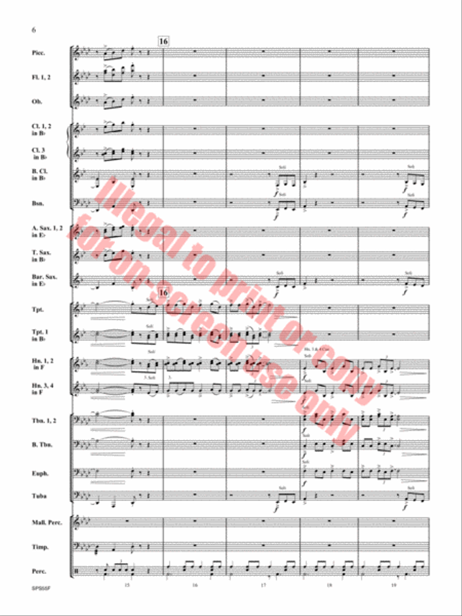 Alexander's Ragtime Band Alexander's Ragtime Band Concert Band scores gallery preview page 7