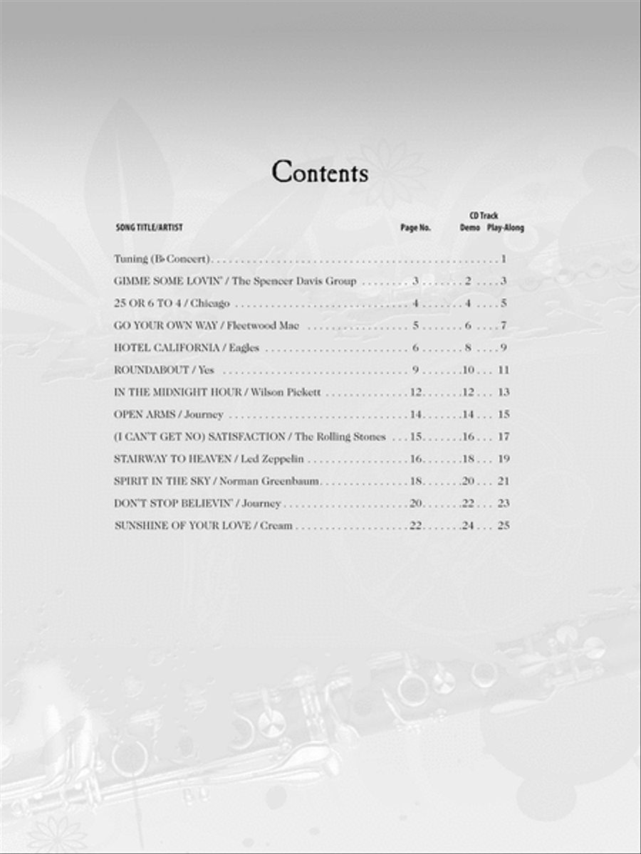 Classic Rock Instrumental Solos Tenor Saxophone scores gallery preview page 3