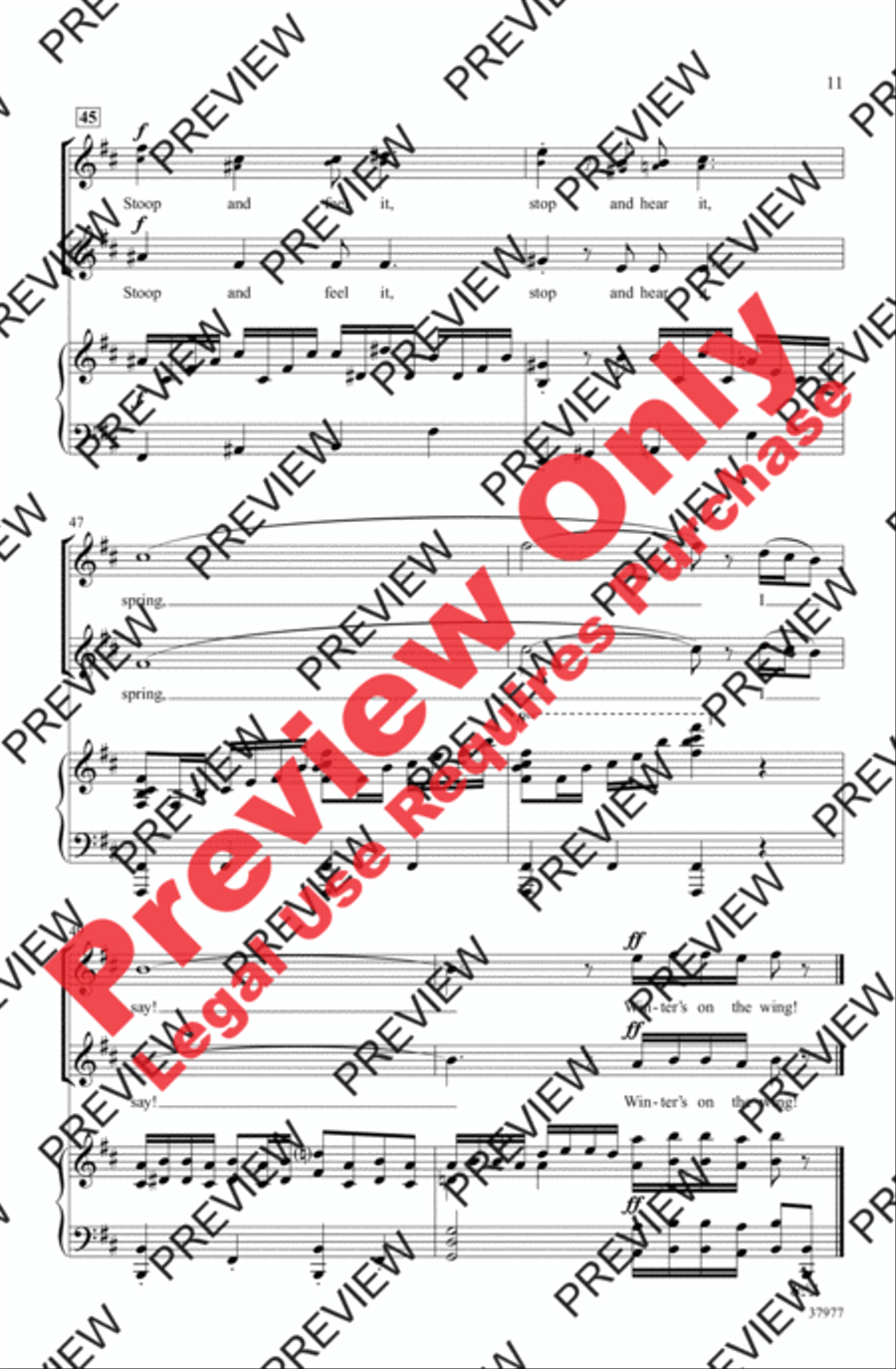 Winter's on the Wing (from The Secret Garden) 2-Part scores gallery preview page 11
