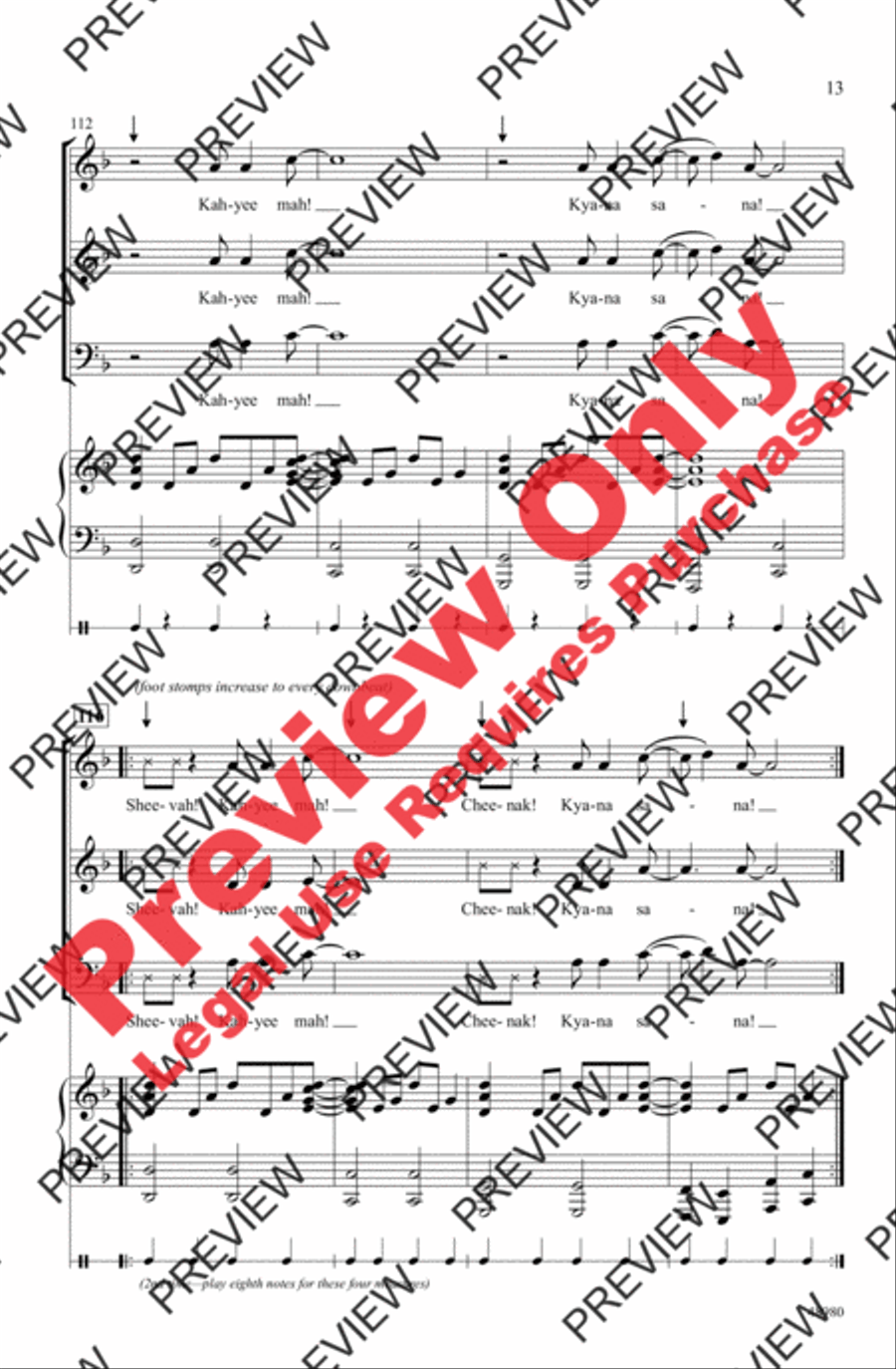Bringers of Noise 3-Part scores gallery preview page 13