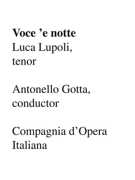 Napoli Recital - Volume 2 image number null