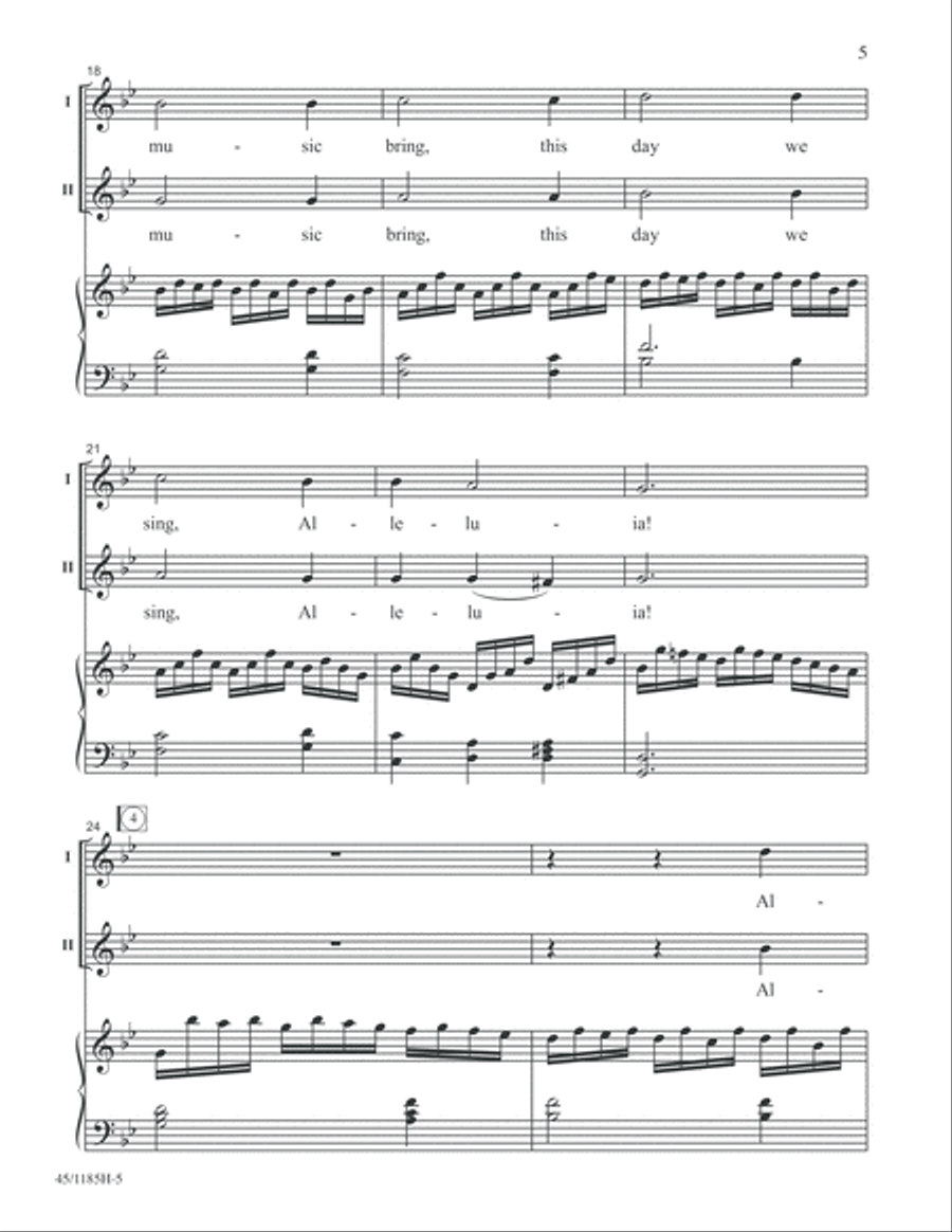 Bach for Young Voices 2-Part scores gallery preview page 5
