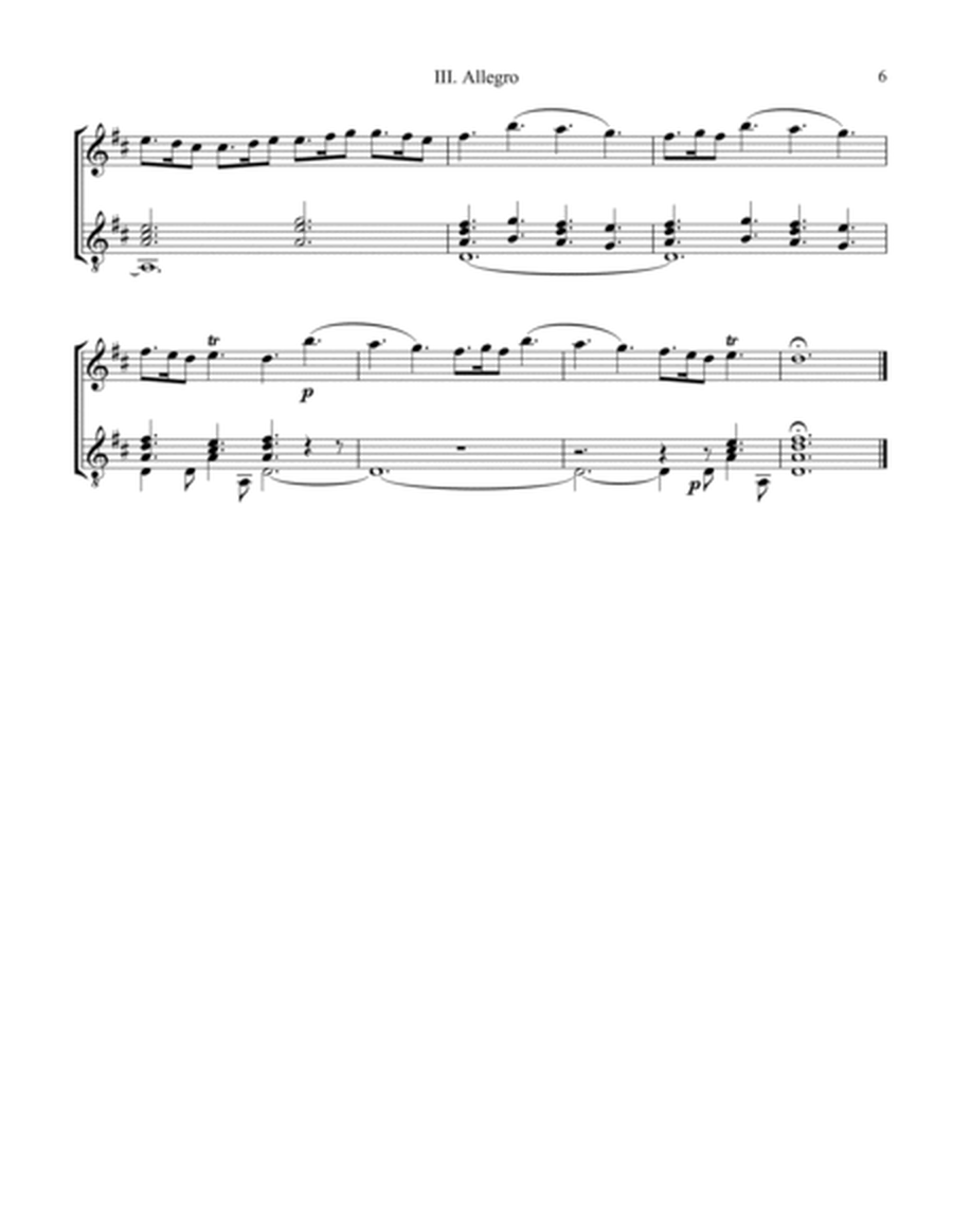 Allegro (iii) from La Primavera (Spring) RV. 269 for flute (violin) and guitar image number null