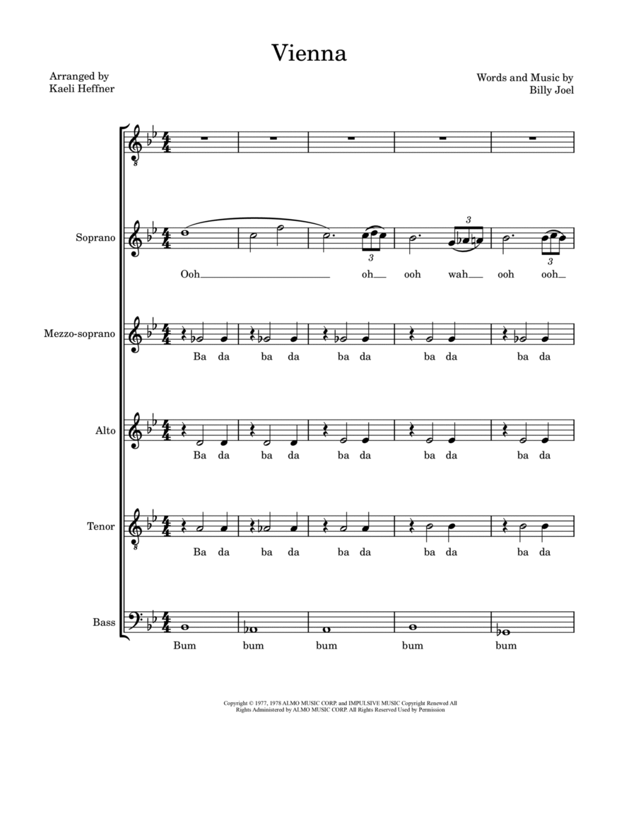 Vienna 4-Part scores gallery preview page 1