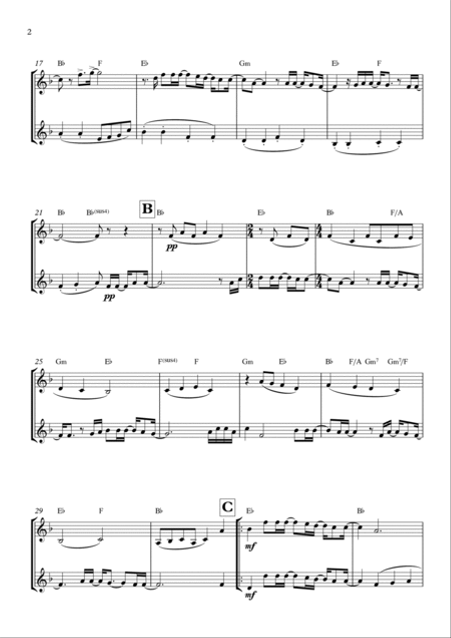 Goodness Of God Brass Duet scores gallery preview page 2
