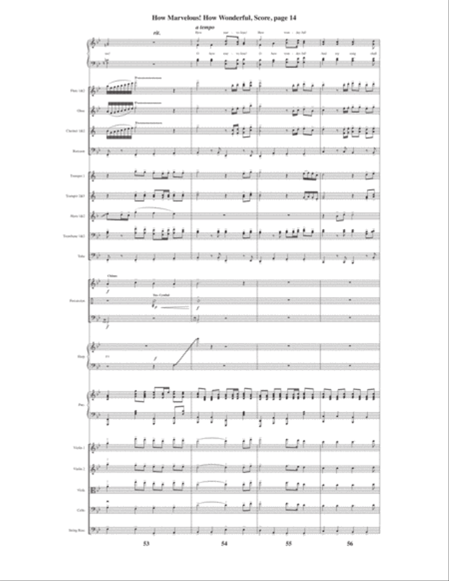 How Marvelous! How Wonderful! 4-Part scores gallery preview page 16