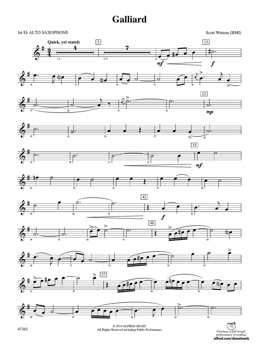 Galliard: E-flat Alto Saxophone