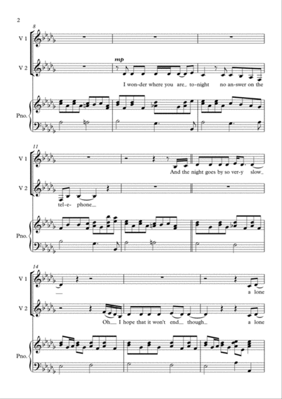 Alone Alone 2-Part scores gallery preview page 2