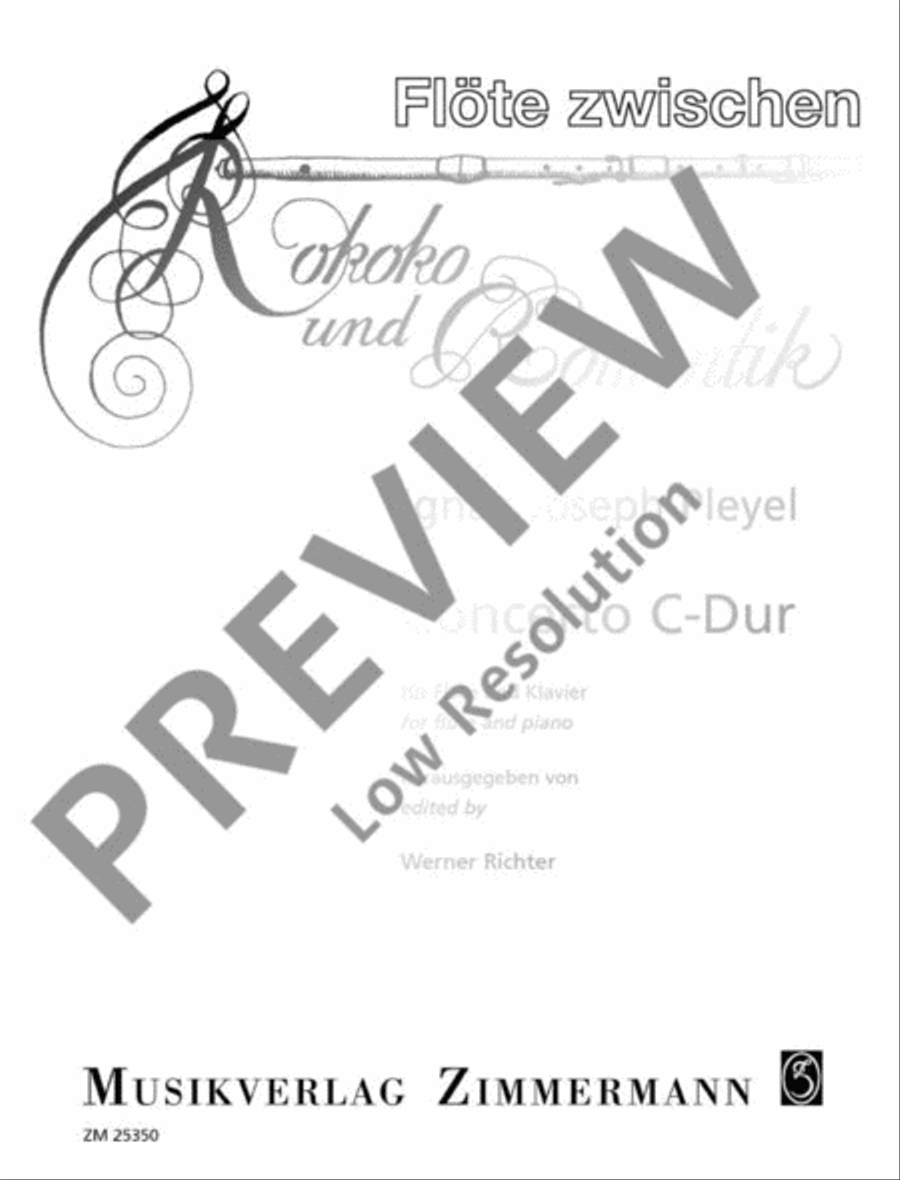 Concerto C major Flute scores gallery preview page 4