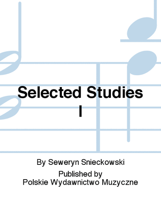 Book cover for Selected Studies I