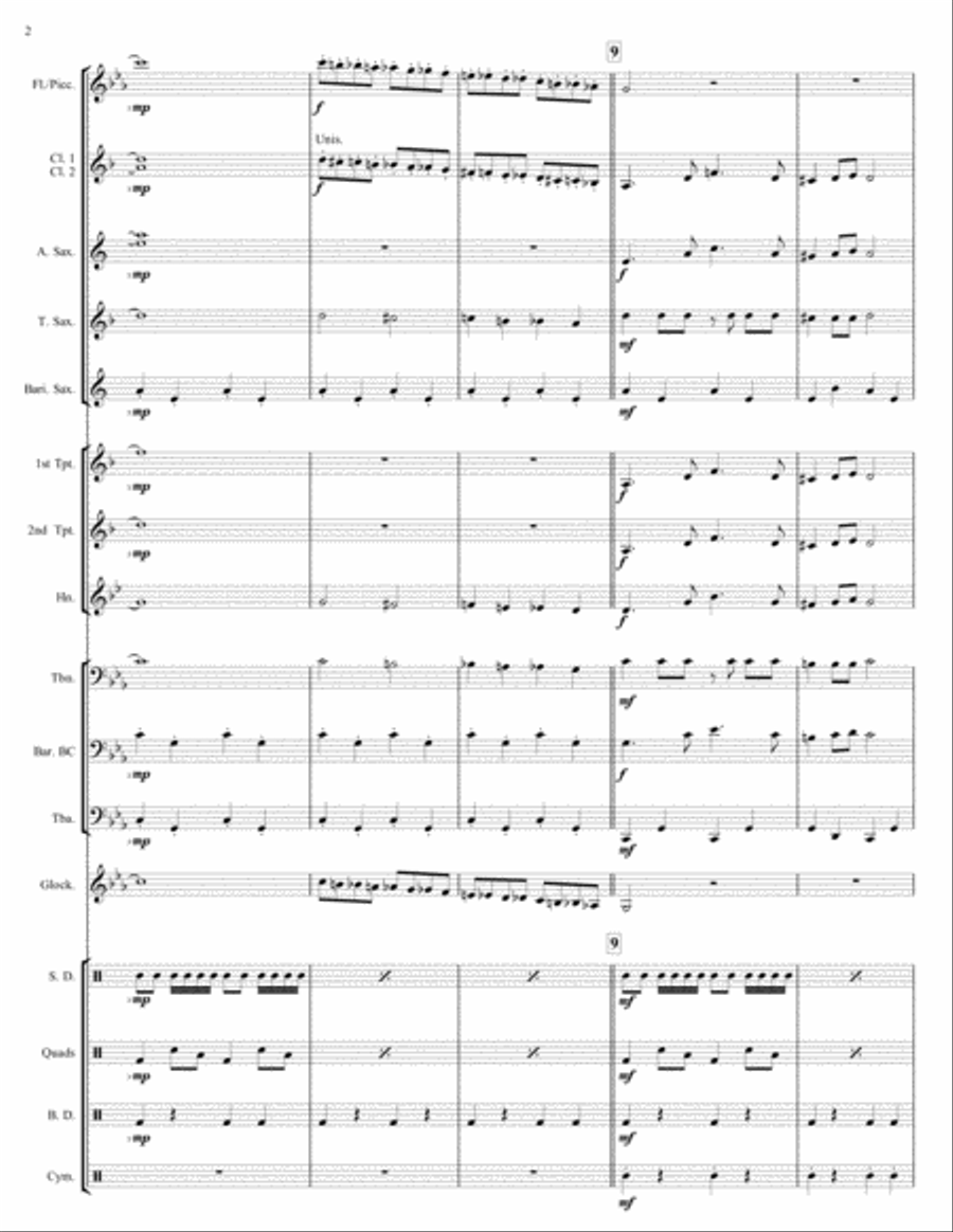Hungarian Dance #5 Concert Band scores gallery preview page 3