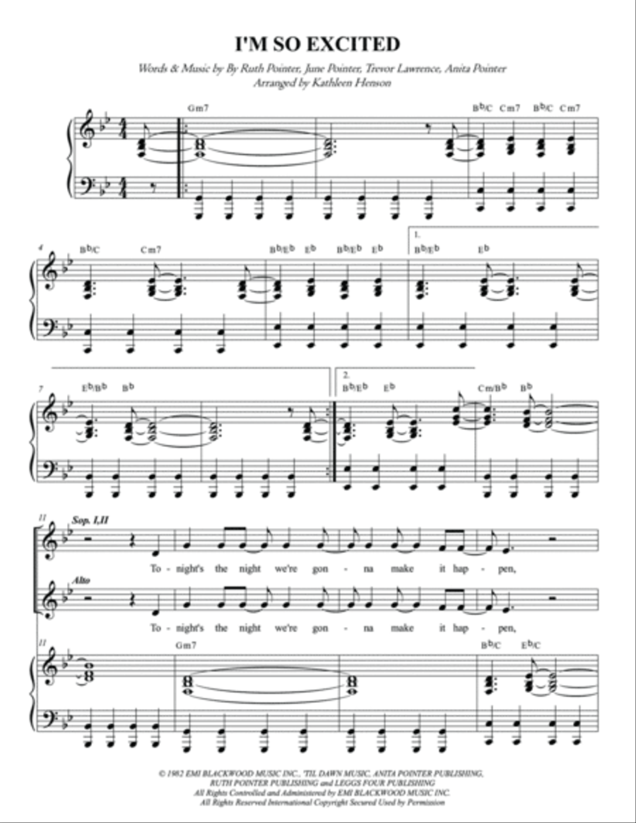 I'm So Excited SSA scores gallery preview page 2