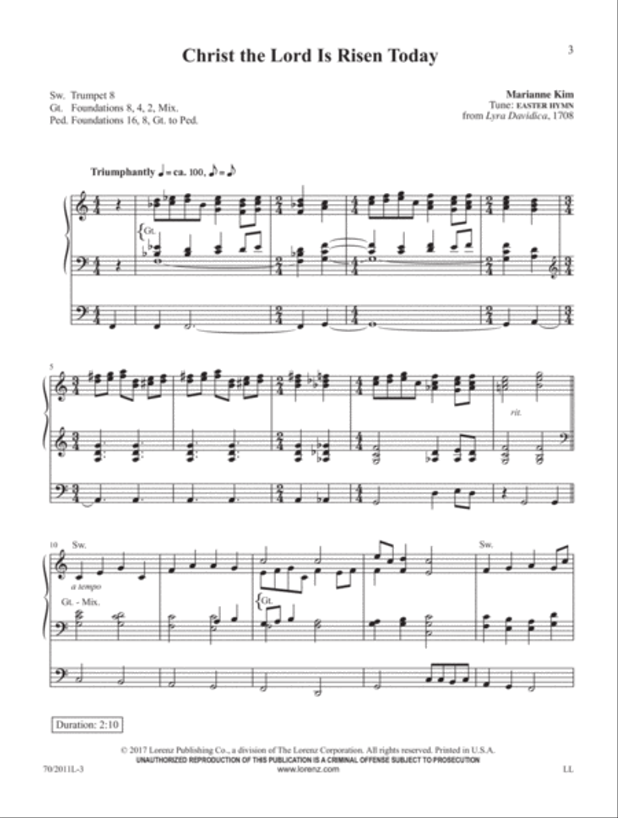 Easter and After Easter and After Organ Solo scores gallery preview page 2