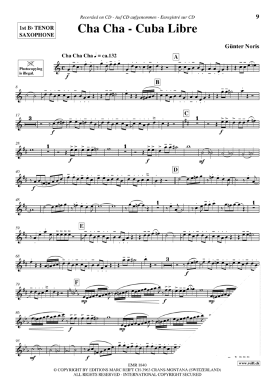 Play The 1st Tenor Sax With The Ballroom Dance Orchestra Vol. 2 Tenor Saxophone scores gallery preview page 10