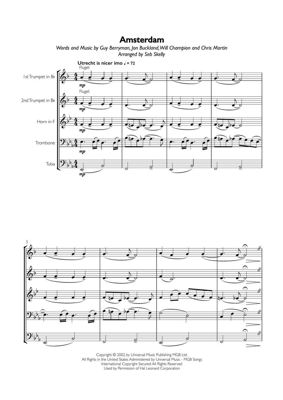 Amsterdam Brass Ensemble scores gallery preview page 1