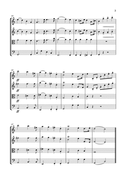Wedding March for String Quartet - Mendelssohn image number null