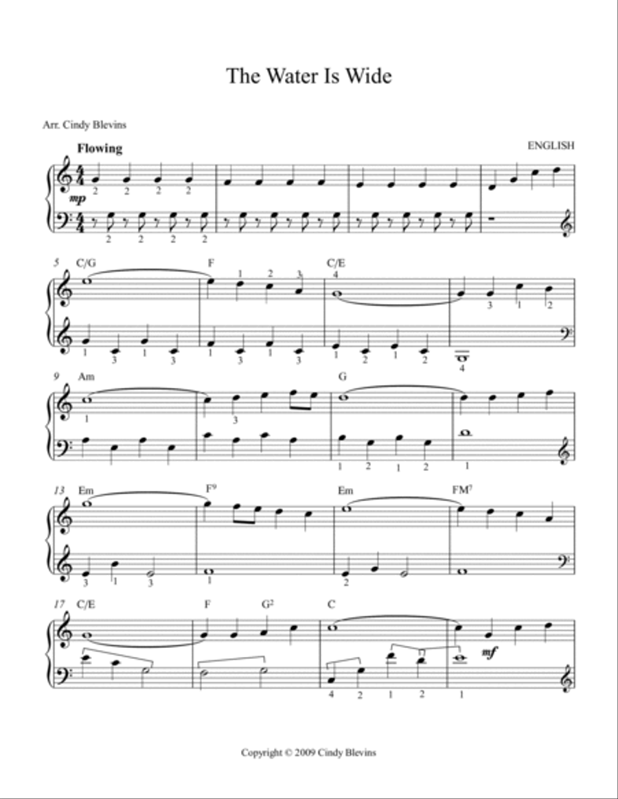 The Water Is Wide, for Easy Harp (Lap Harp Friendly) Lap Harp scores gallery preview page 2