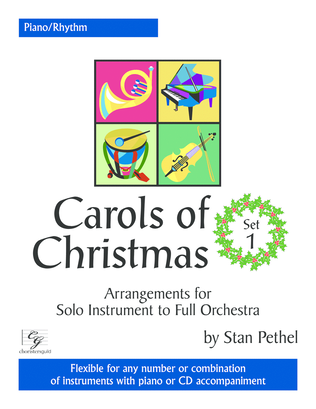 Book cover for Carols of Christmas, Set 1 - Piano/Rhythm