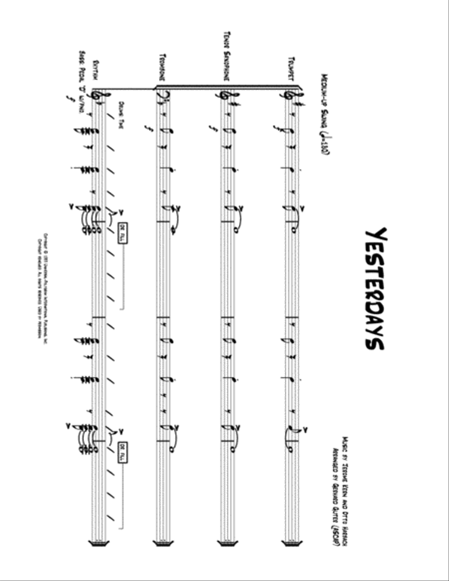 Yesterdays Jazz Ensemble scores gallery preview page 3