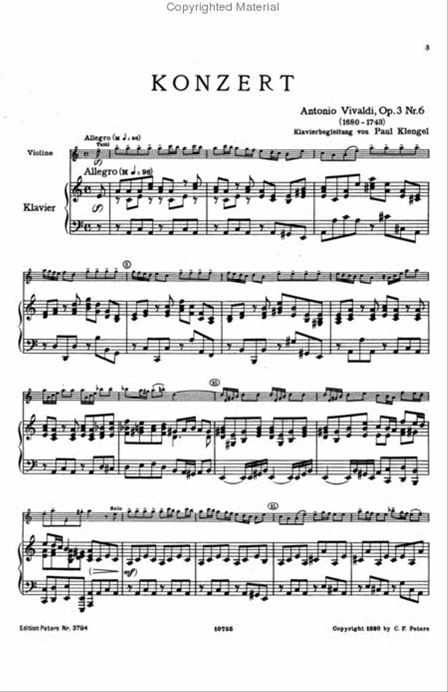 Violin Concerto Violin Solo scores gallery preview page 2