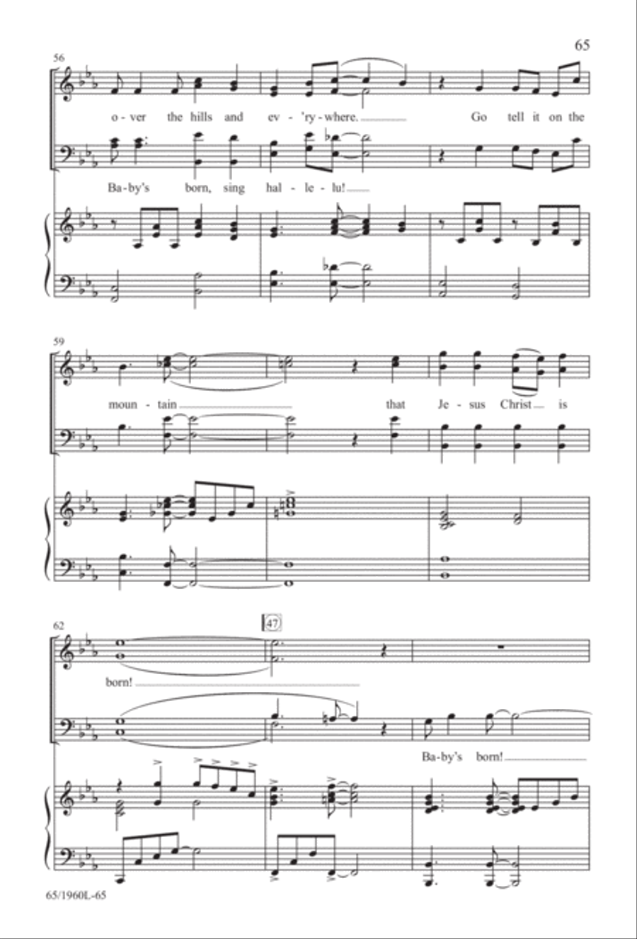 A New Birth...A New Beginning 4-Part scores gallery preview page 66