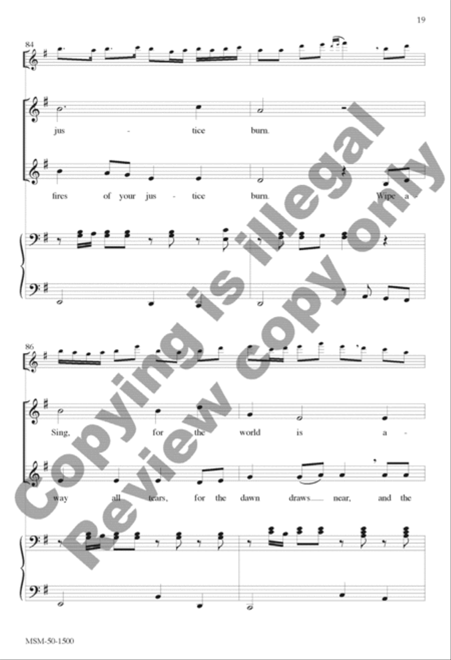 Canticle of the Turning (Magnificat) SSA scores gallery preview page 19