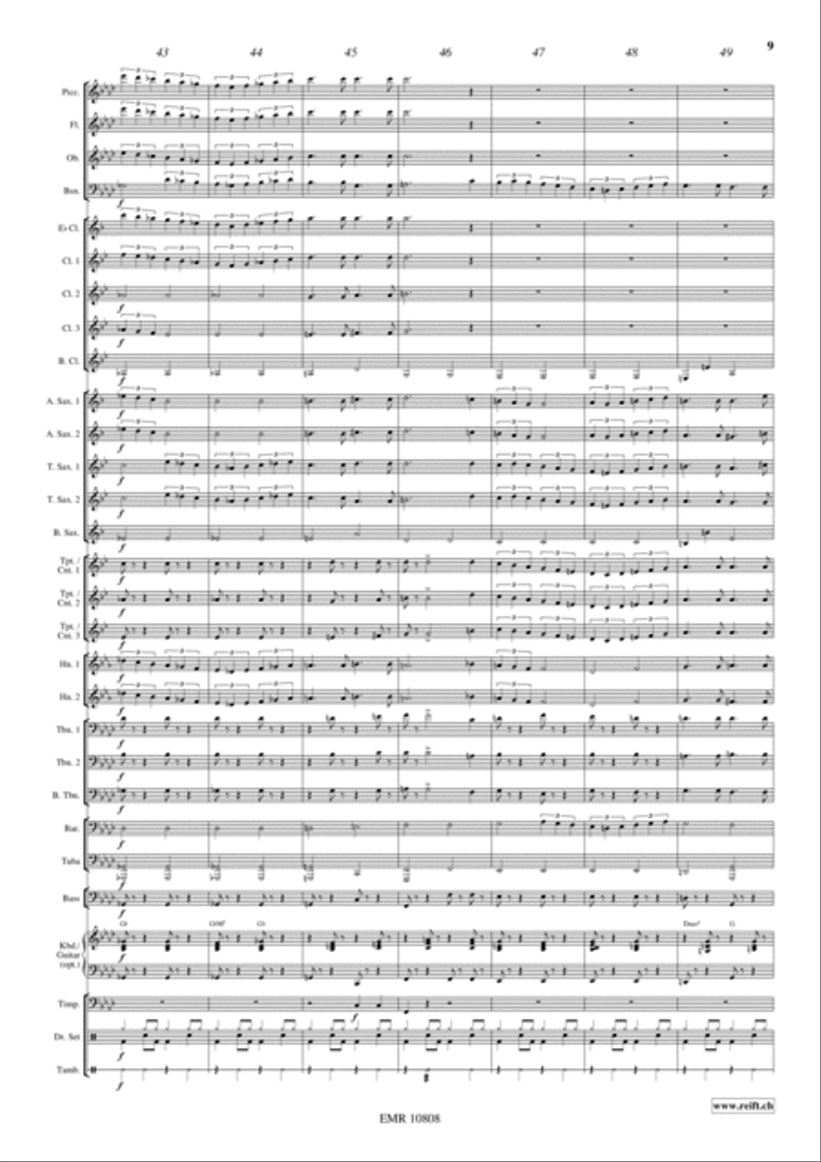 Gershwin Medley Gershwin Medley Concert Band scores gallery preview page 10