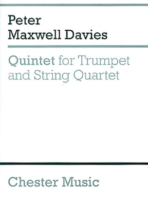 Book cover for Peter Maxwell Davies: Quintet For Trumpet And String Quartet (Study Score)