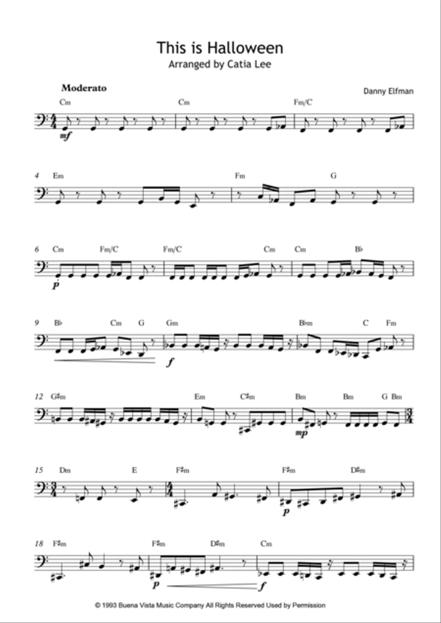 This Is Halloween Bassoon Solo scores gallery preview page 2