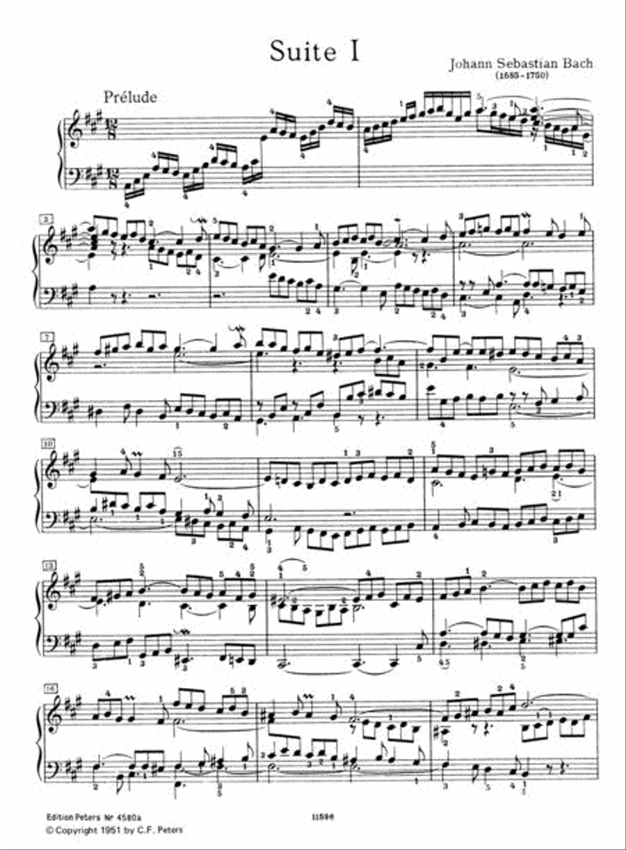 English Suites (complete) Piano Solo scores gallery preview page 2