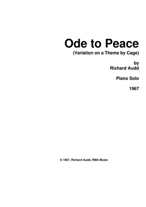 Ode to Peace