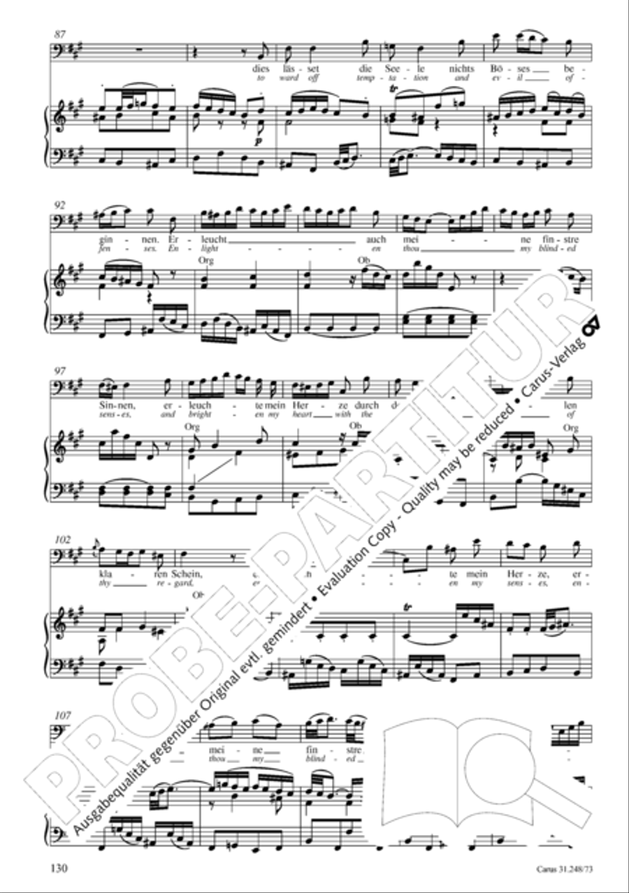 Christmas Oratorio (Weihnachtsoratorium, Teile IV-VI) 4-Part scores gallery preview page 51