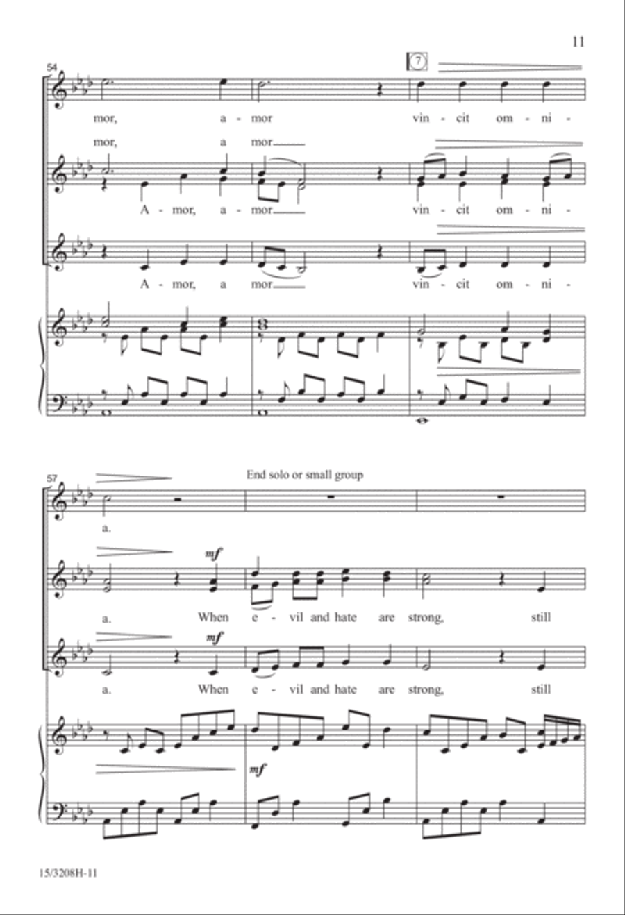 Amor Vincit Omnia Amor Vincit Omnia SSA scores gallery preview page 11