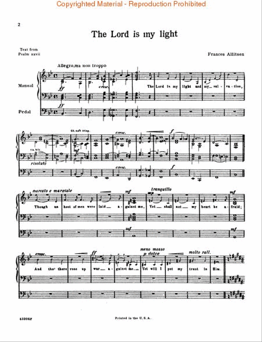 The Lord Is My Light The Lord Is My Light Voice scores gallery preview page 3