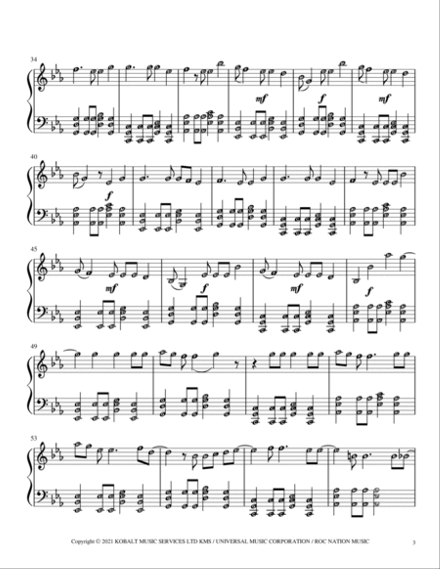 Spring Day Easy Piano scores gallery preview page 3