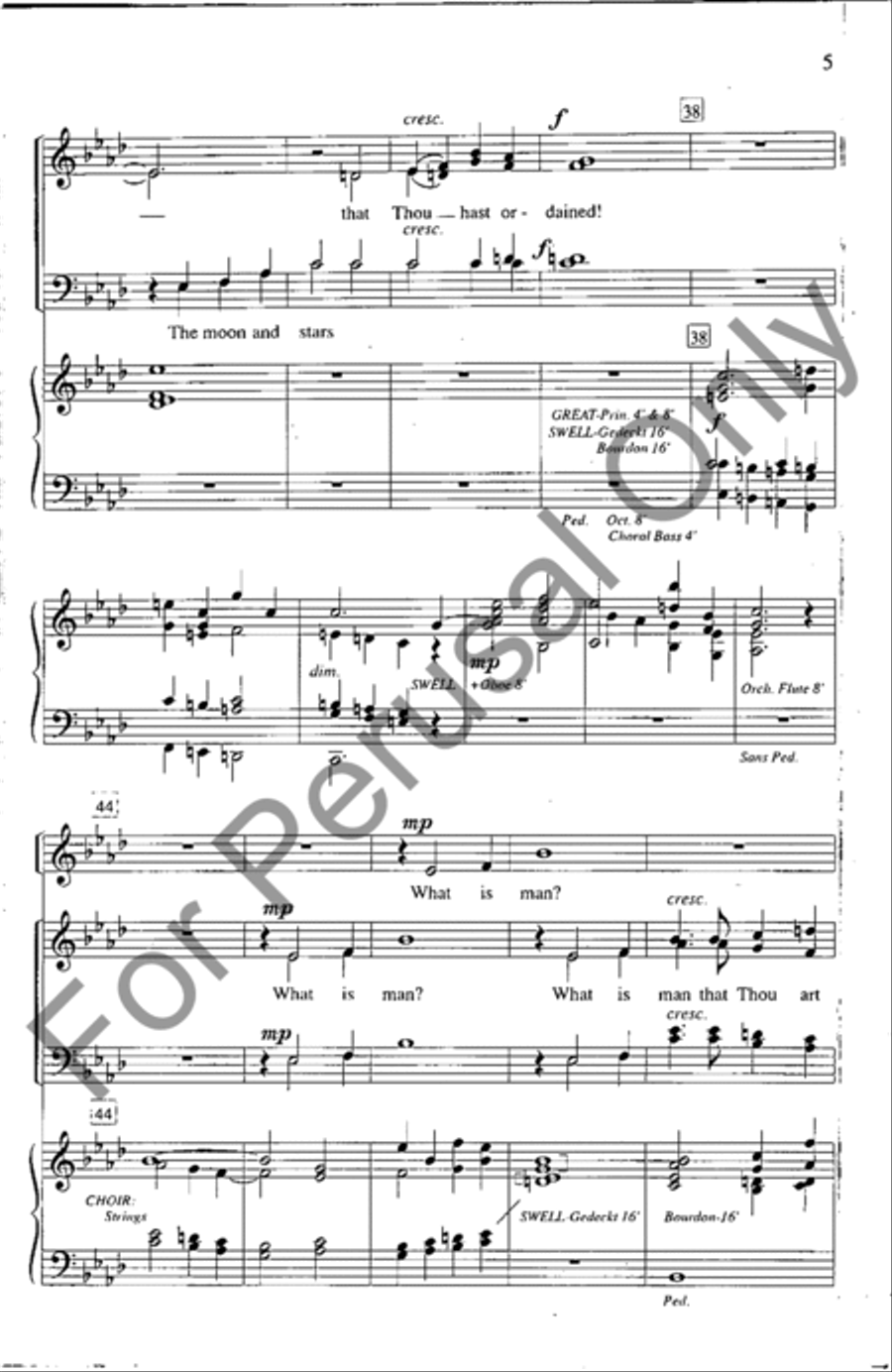 How Excellent The Name 4-Part scores gallery preview page 5